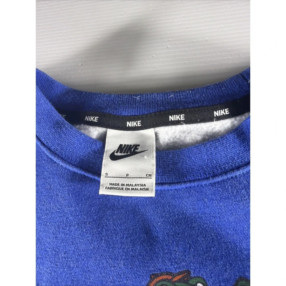 Nike Florida Gators Sweatshirt Men's Small Blue Albert Gator Crewneck NCAA